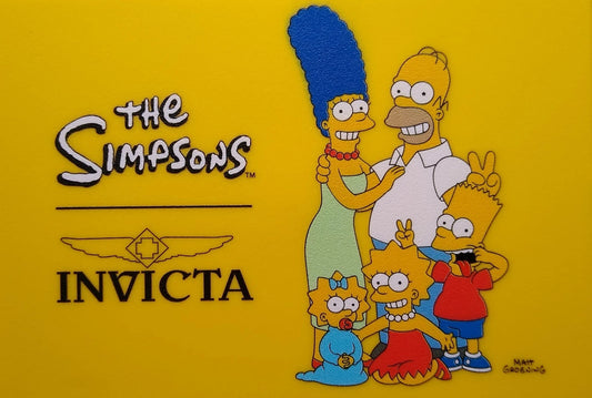 Invicta Bart Simpson Limited Edition Watch #175/1500 Black Strap w/ Original Case