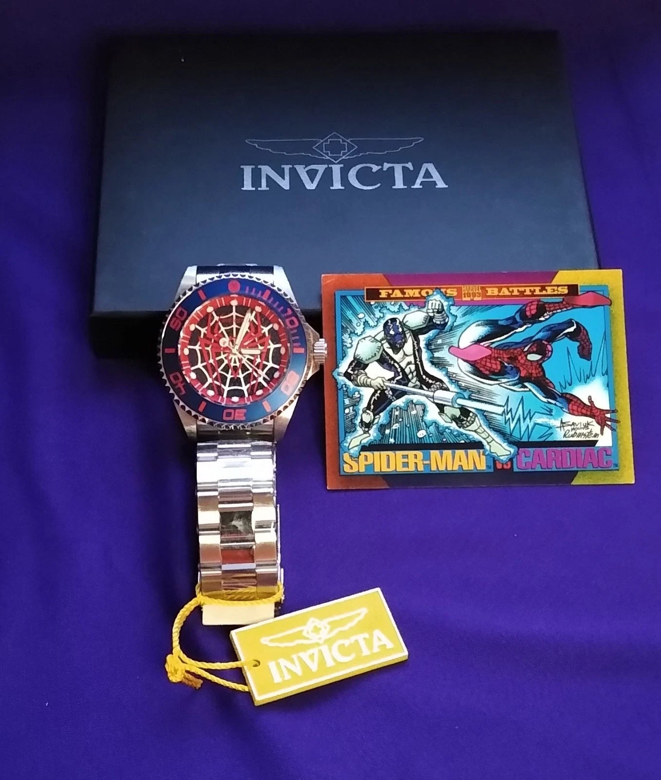Invicta Marvel Spider-Man Limited Edition Watch #448/3000 Model 29683 New w/ Tags Box & Card